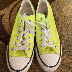 Neon Yellow Converse Chucks
